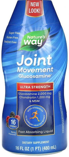 Nature's Way 관절 운동 글루코사민 울트라 스트렝스 베리 480ml(16fl oz), Nature'sWay관절운동글루코사민울트라스트렝스베리4, 1개, 480ml - 쿠팡