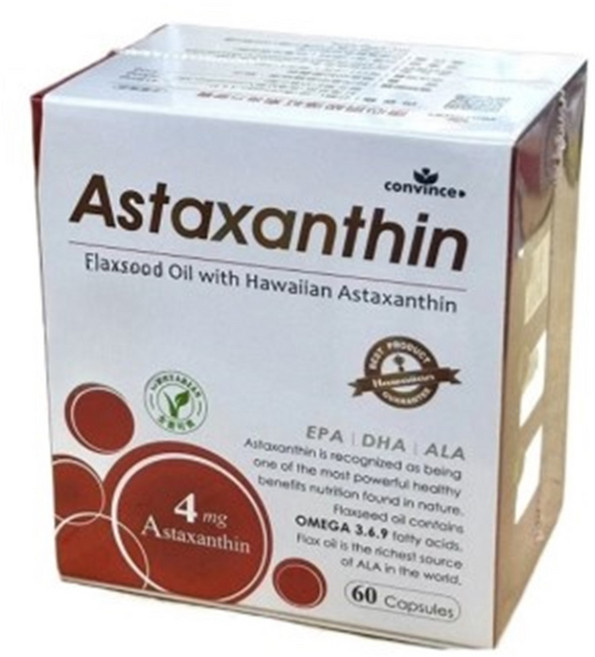 康心convince 康心 頂級藻紅素複方膠囊60粒/盒 全素可食 astaxanthin, 1個, 康心頂級藻紅素複方膠囊60粒