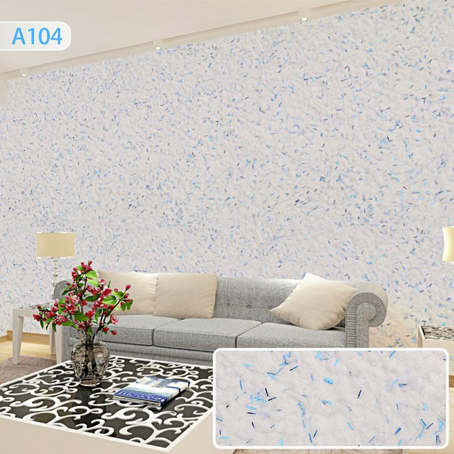 트리움마켓 섬유벽지 포인트인테리어 셀프벽지, 화이트블루 A104, 1L, 1개