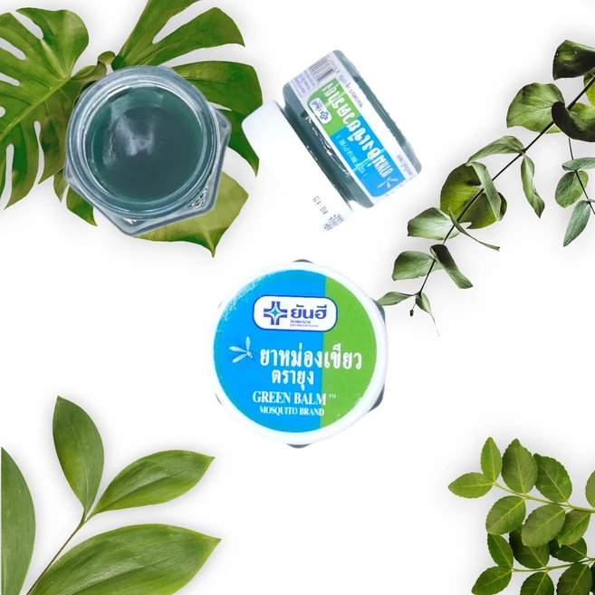 태국 바르는 천연 모스키토 그린 밤 파리 진드기 해충 진드기 퇴치 잠벅 뱃저 안티버그 아기, 1개, 13ml - 쿠팡