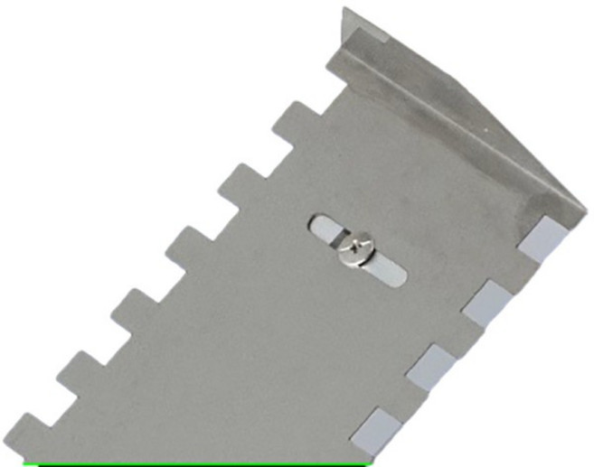 사각형 노치 흙손 벽 타일 레벨링 도구 석조 대형 타일용 24 인치 2/5 인치 x 2/5 인치