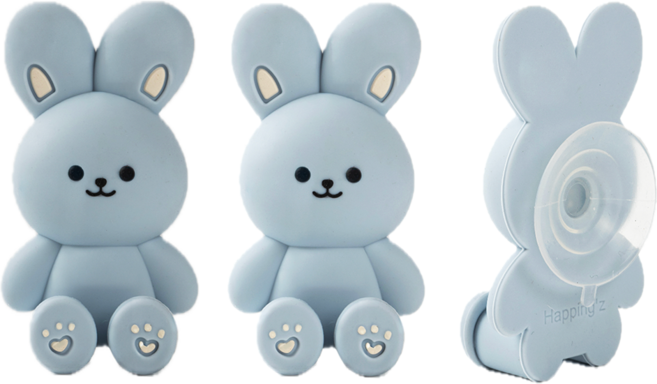 브레인버니 실리콘 칫솔걸이 무타공 다용도, 스카이블루, 2개