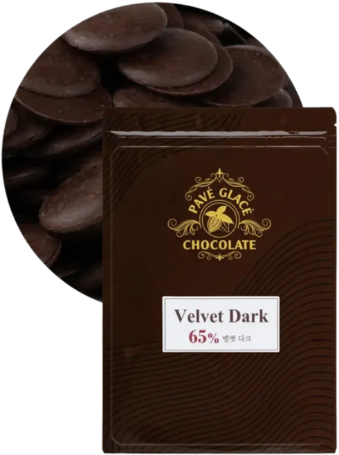 파베글라스 다크 커버춰 리얼 초콜릿 65% Velvet Dark Couverture Real Chocolate, 10kg, 1개