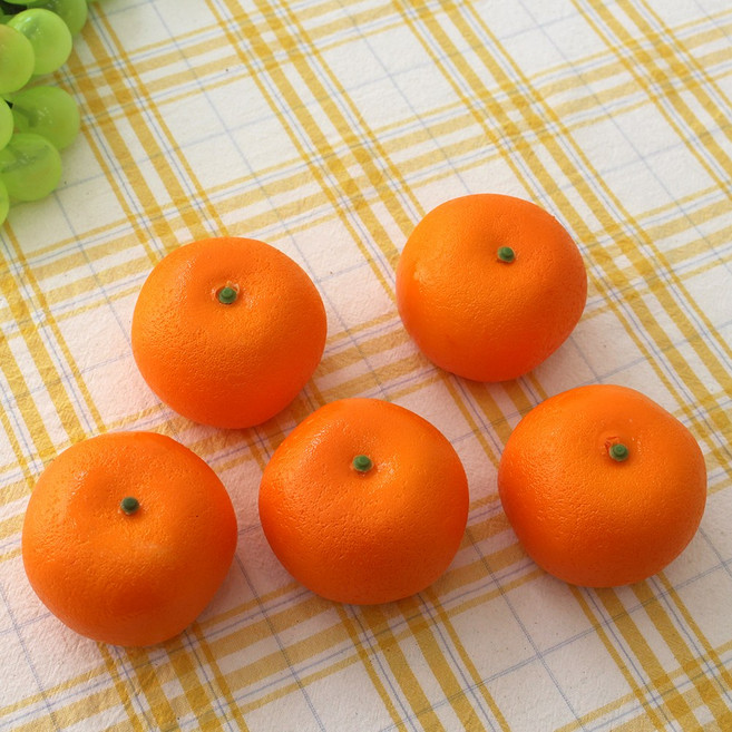 [왓위셀] 귤 모형 과일 촬영 소품 5p