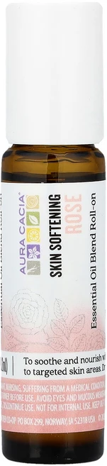 Aura Cacia 에센셜 오일 혼합물 스킨 소프트닝 롤온 장미 9.2ml(0.31fl oz) Cacia (아우라 카시아), Aura Cacia, 에센셜 오일 혼합물, 스킨 소프트, 1 - 쿠팡