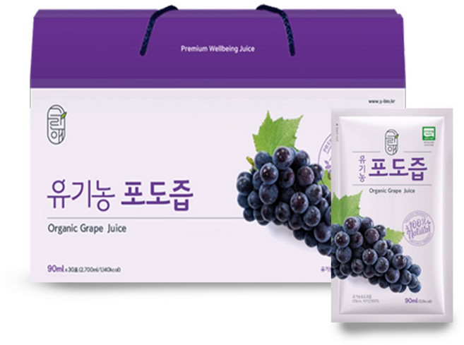 그린애 유기농 포도즙, 2.7L