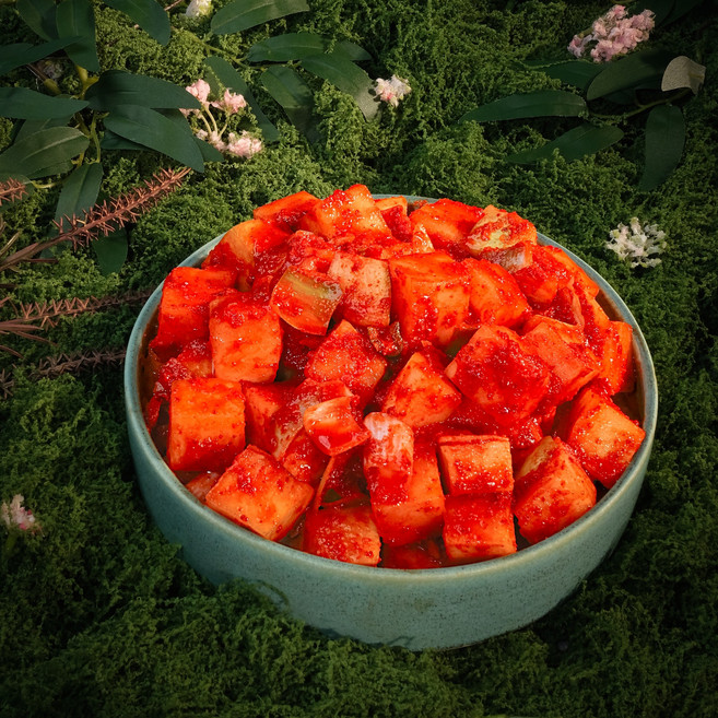 채선비 젓갈없는 비건 채식 깍두기 무김치, 1개, 1kg