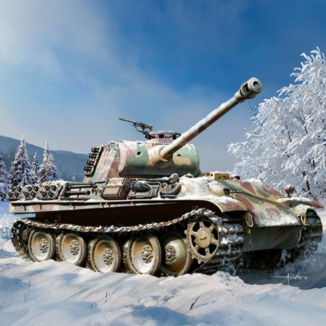 아카데미과학 1/35 독일 판터 G"초기형" 13529, 1개