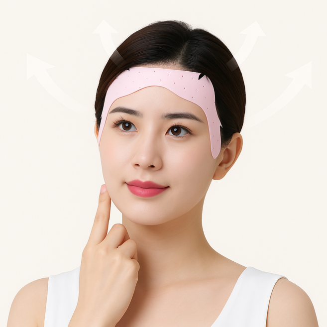 아즈몰 얼굴리프팅 밴드 팔자주름 개선 V라인 얼굴슬림 탄력케어, 1개, 핑크  밴드