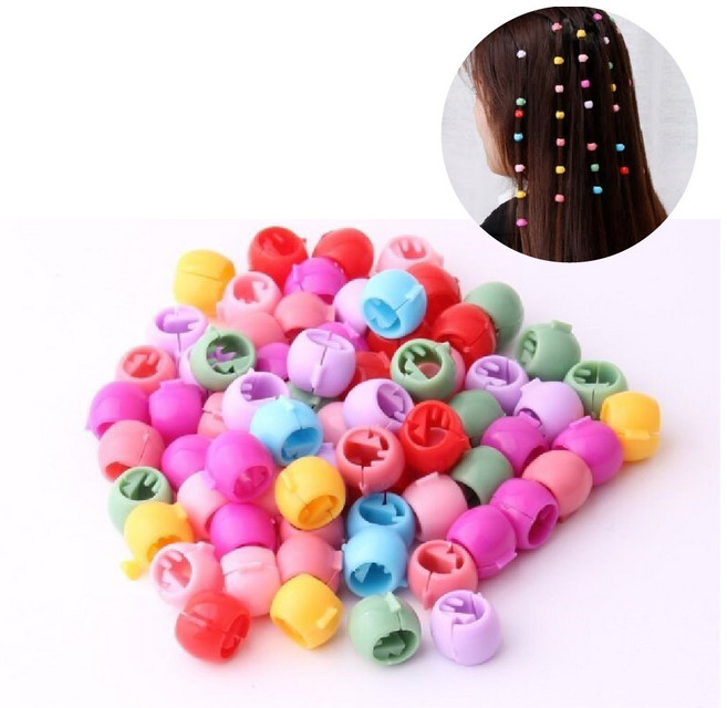 헤어클립 캔디색상 미니헤어 집게핀 링핀 악세서리, 헤어클립BL05440, 1개