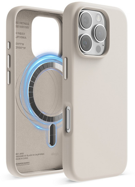 elago Magsafe相容 磁吸抗污防刮液態矽膠手機殼