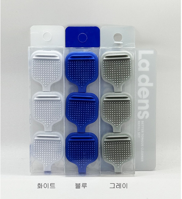 [리필] 라덴스 베럴 혀클리너 (3pcs) 블루, 1개, 1g