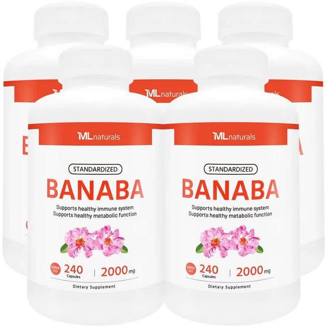 마이라이프 내추럴스 바나바 2000mg, 240정, 5개 - 쿠팡