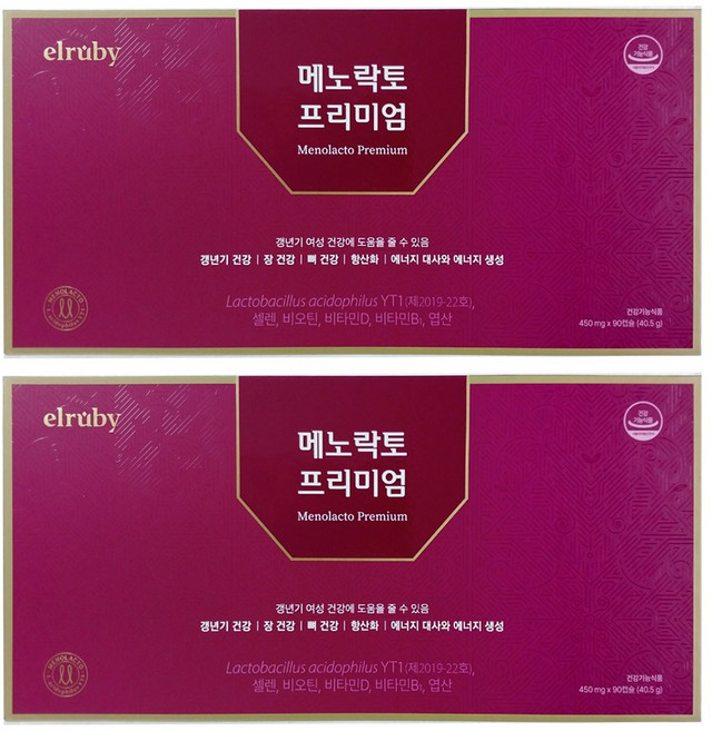 휴온스 엘루비 메노락토프리미엄, 90정, 2개