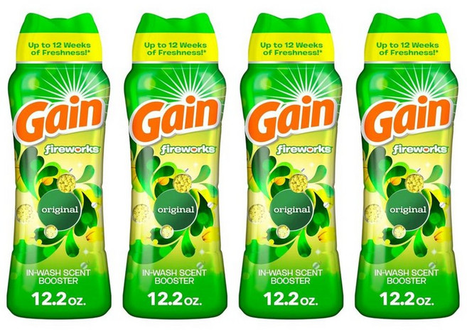 게인 파이어웍스 인워시 센트 부스터 비즈 오리지널 345g, 4개