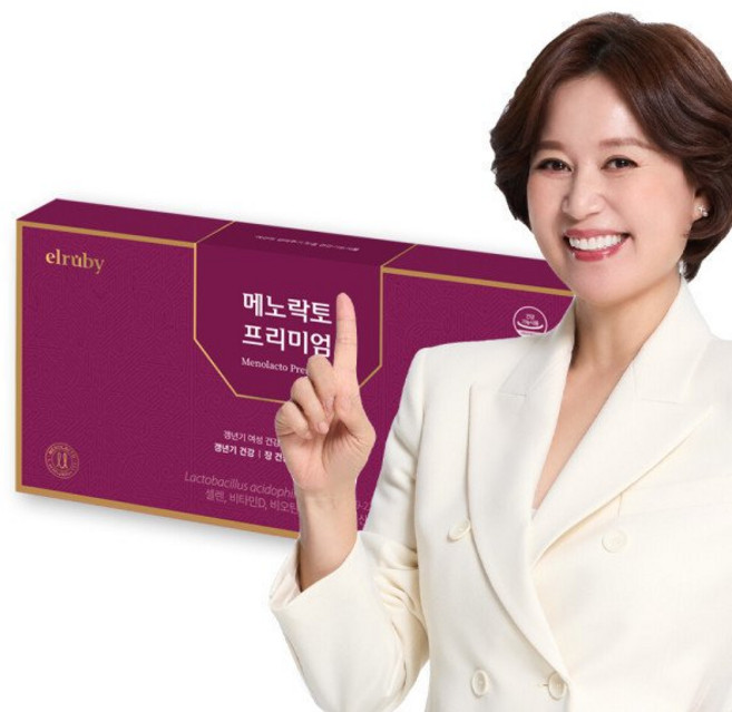 휴온스 메노락토 프리미엄 징코 유산균 여성 YT1 90캡슐(3개월분) x 1박스, 휴온스 엘루비 메노락토 프리미엄 여성 갱년기 유산균 9