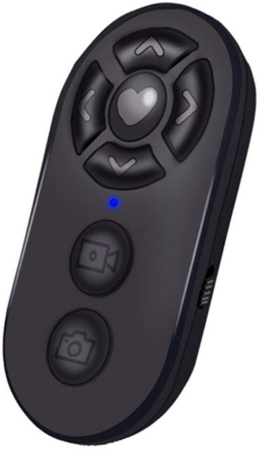 비디오 촬영 전자 책 페이지 회전을 찍는 사진 용 휴대용 리모컨, Black, 1개