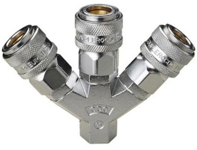 씨디씨 에어라인커플러 OLC 3A 규격 3구 PT1 1EA 634 3730, 1개