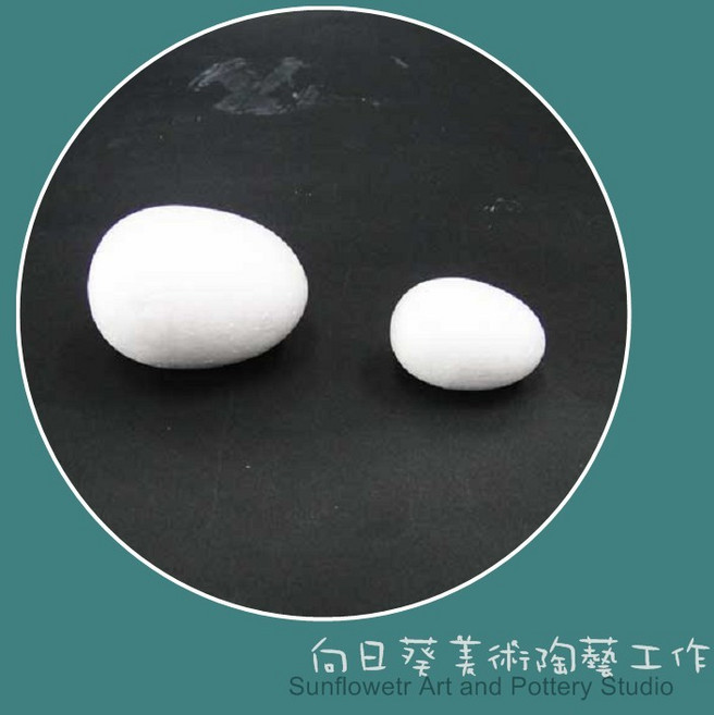 向日葵 5cm蛋形保麗龍, 1個