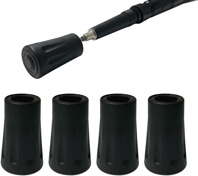 등산스틱 고무패킹 고무마개 촉마개 보호캡, 4개, 블랙