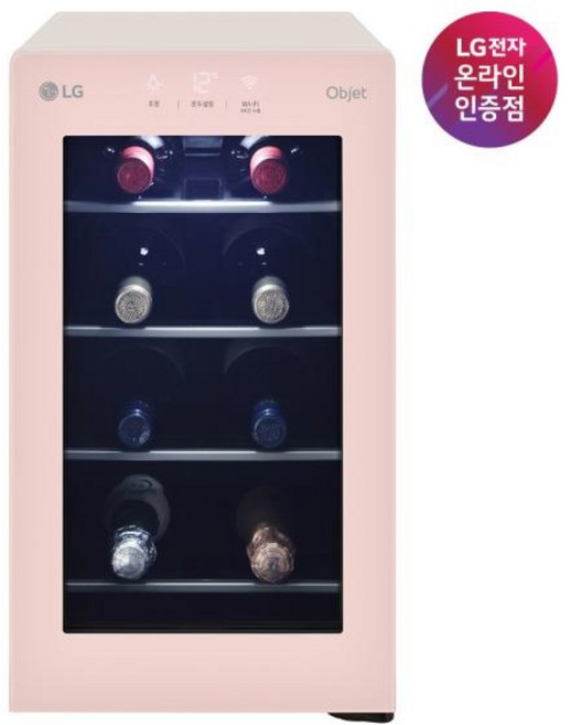 (LG전자) DIOS(디오스) 오브제컬렉션 와인셀러 미니 8병 (크리스탈핑크/W0082GPE)