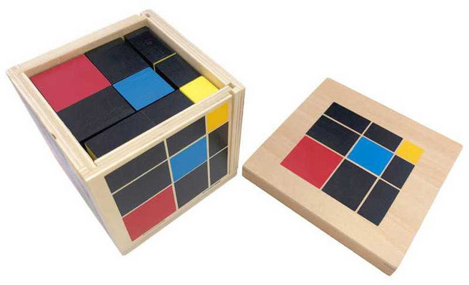 교육 보조 도구 나무 이항 큐브 어린이 교육 장난감 학습 선물, 1개, 삼항식, 상세페이지 참고