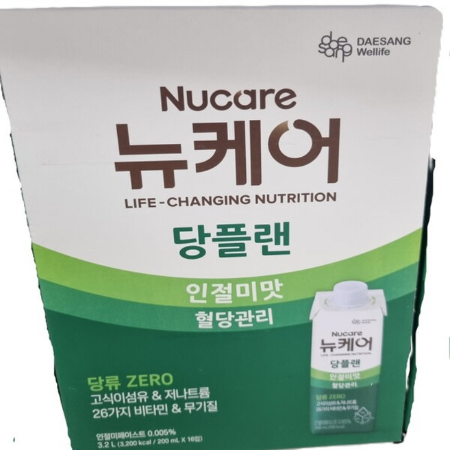 대상웰라이프 뉴케어 당플랜 인절미맛, 200ml, 16개