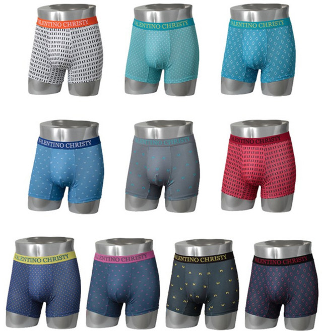 발렌티노크리스티 남성 에어로쿨 메쉬 드로즈 10종 세트