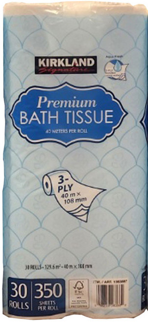 커클랜드시그니춰 프리미엄 화장지 3겹 40m 30롤, 1박스, 30개입
