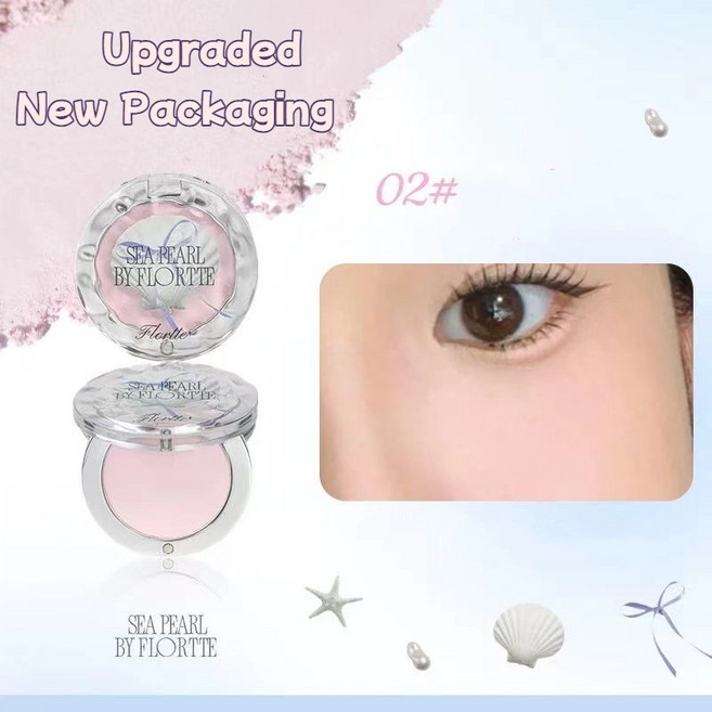 하이라이터 플로르떼 버니 싱글 하이라이트 파우더 페이셜 하이글로스 내추럴 브라이트닝 블러쉬 크림 리프트업 페이스 3D 입체감, [02] 02