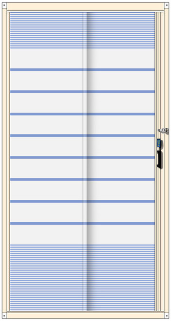 매시원 크림컬러 현관 현관문 자동 롤 방충망 모기장 맞춤절단, 푸른무늬 매립 대형 1200x2300mm 까지, 1개