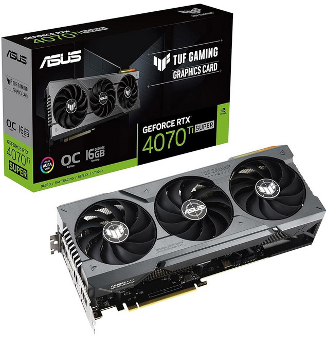 ASUS SFF 준비 프라임 지포스 RTX™ 5070 Ti OC 에디션 16GB GDDR7 그래픽 카드PCIe® 5.0 HDMI®DP 2.1 2.5 슬롯 축류 팬 듀얼 BI, TUF Gaming