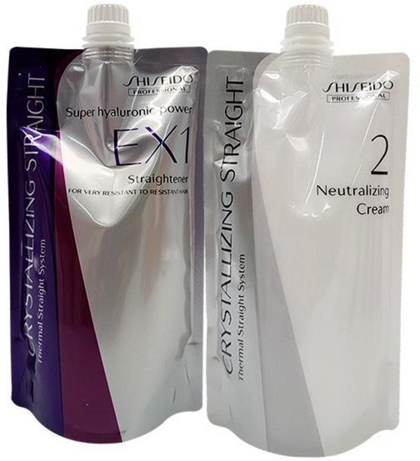 [시세이도] 크리스탈라이징 스트레이트 EX1 (강곱슬모) 400g1제+2제 (크림), 1개, 400g