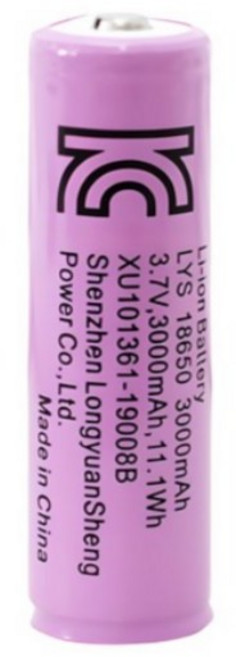 18650 리튬이온 충전지 3000mAh, 10개입, 1개