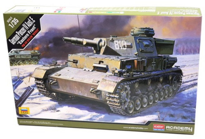 1:35 독일 4호전차 E형 동부전선 프라모델(13543), 1개