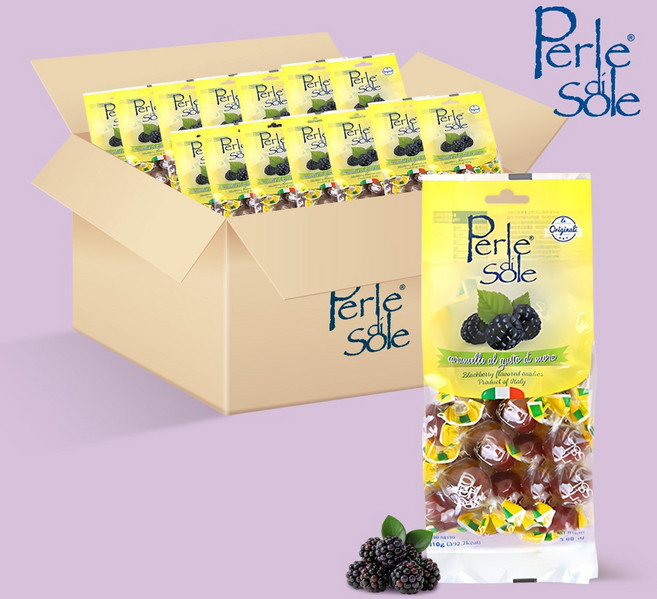 페를레디솔레 포지타노 블랙베리 캔디, 200g, 24개