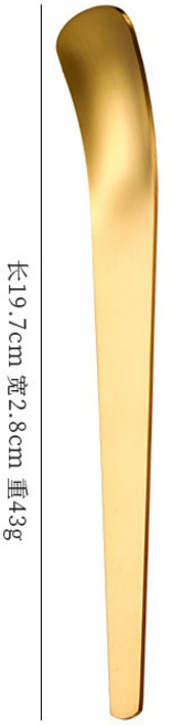 410不鏽鋼長柄甜點湯匙 蛋糕布丁點心勺 金色銀色餐具, 1個, 金色,【410不銹鋼】, 金色