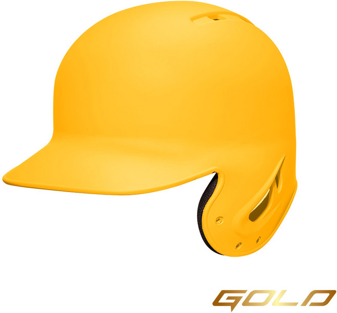 골드 G쉴드 타자헬멧 무광 우타, 1개, 옐로우