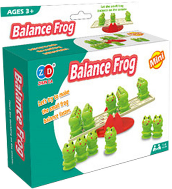 Balance Frog 青蛙蹺蹺板 適合3歲以上兒童玩具, 1個