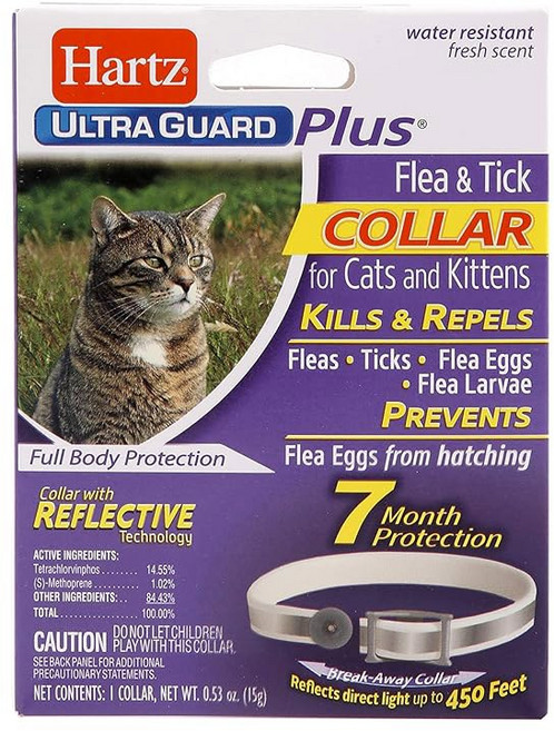 하츠 울트라가드 플러스 반사 벼룩 및 진드기 목걸이 고양이와 고양이를 위한 제품, Cats and Kittens
