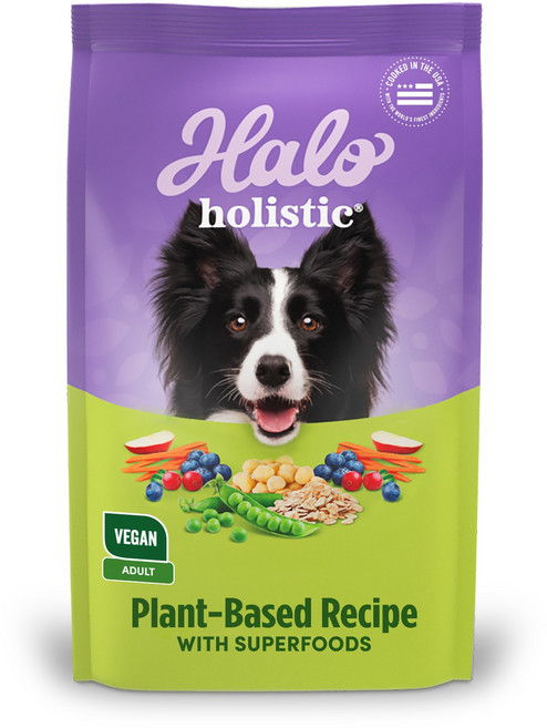 Halo嘿囉 成犬低敏舒膚鷹嘴豆素食, 蔬菜, 9.5kg, 1個