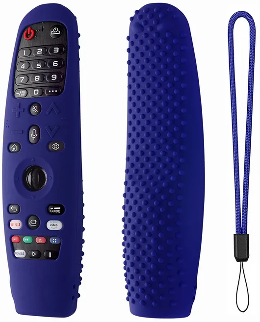 스마트 TV 용 실리콘 케이스 LG Magic AN-MR19BA MR18BA AN-MR600 MR650A MR20GA AKB 원격 제어 보호 커버, 01 CHINA, 04 Blue