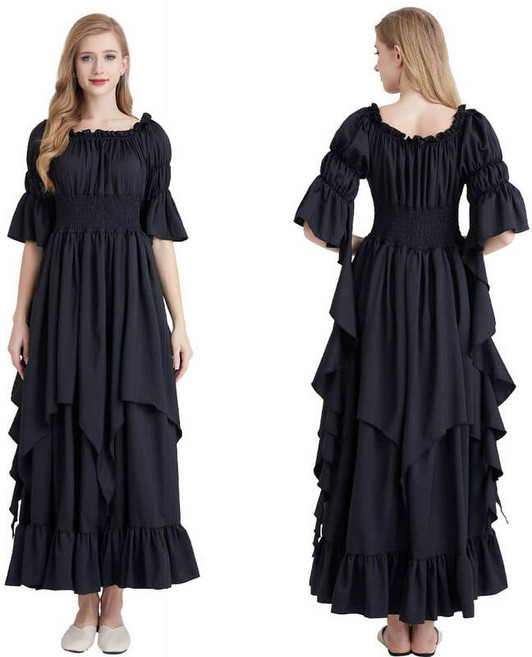 선녀 요정 코스프레 새로운 할로윈 여성의 섹시한 궁전 여왕 역할 놀이 드레스 중세 복고풍 고귀한 허리 작은 소매 세트 카니발 파티 뜨거운