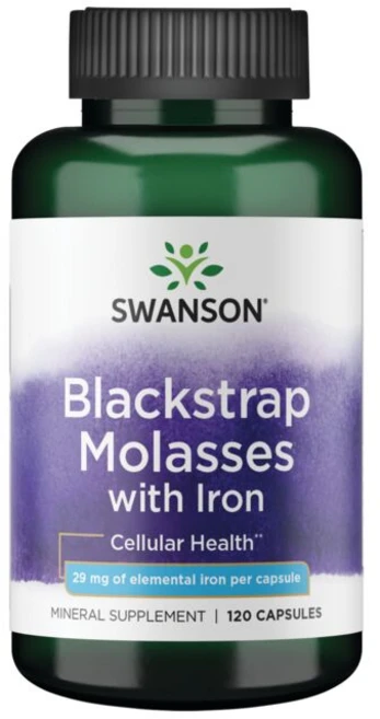 스완슨 블랙스트랩 몰라시스 아이언 29mg 캡슐, 1개, 120정 - 쿠팡