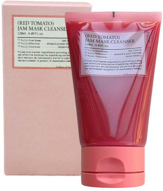 FULLY 紅番茄果醬潔面乳, 1個, 120ml