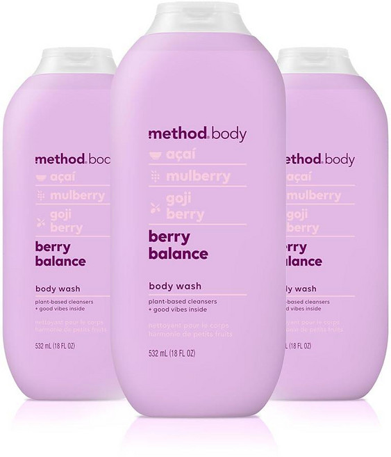 Method 바디 워시 베리 밸런스 532.3ml(18온스) (3팩)