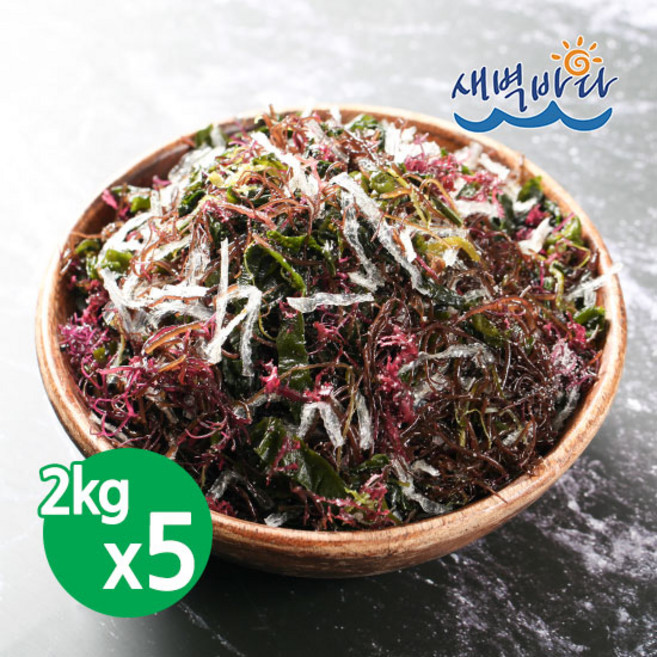 염장 해초모듬 2kg x 5봉 염장 해조류 완도미역 모듬 SESAT2K05, 5개