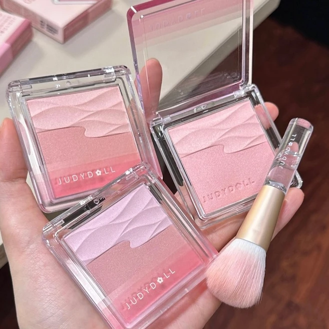 Judydoll 쥬디돌 블러쉬 팔레트 오렌지 워터 새틴 블러셔, 03 리플 퍼플 (밝은/올리브 피부) - 쿠팡