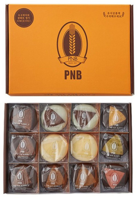 PNB 미니초코파이 선물세트, 540g, 1개