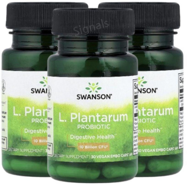 Swanson L. 플란타럼 프로바이오틱 100억 CFU L. Plantarum Probiotic 30정, 3개